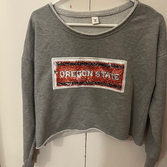 Reversible sequin Oregon State OSU beavers sweater - Picture 1 of 2
